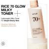 imageANUA Rice 70 Glow Milky Toner for Glass Skin Rice Water Niacinamide Ceramides Panthenol FragranceFree Non comedogenic Fungal Acne Safe Korean Skin Care 250ml845floz
