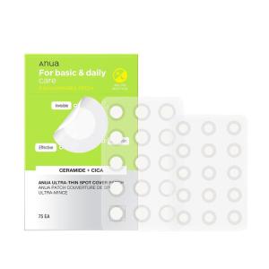 imageANUA UltraThin Spot Cover Patch 2 Sizes invisible Hydrocolloid Patch for Face Centella for area of concern Slim Spot Stickers Perfect coverage Beauty ampamp Facial Skincare Products 75 Counts