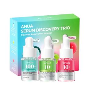 imageAnua Serum Discovery Trio Mini Face Serum Travel Size Kit with Hyaluronic Acid Niacinamide ampamp Azelaic Acid Hydrating Soothing Gift Set for Women Korean Skincare Set 10ml033floz  3EA