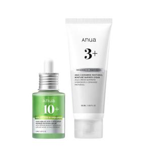 imageAnua Soothing ampamp Barrier Support Duo Azelaic acid serum for face with Ceramide barrier moisturizer Spot Care ampamp Calming Effect Korean Skincare Set