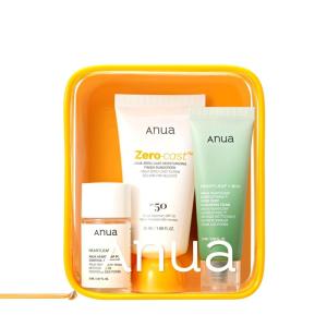imageAnua SunReady Travel Kit ZeroCast Sunscreen ampamp Cleansing oil ampamp Face Wash Korean Sunscreen with Mini Size Double Cleansing routine Korean Skincare Set