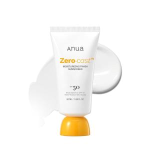 imageAnua ZeroCast Moisturizing Finish SunscreenSPF 50 Glow Natural SunscreenNo White cast Hyaluronic Acid Niacinamide sun block for faceOilFree Oxybenzone free Travel Essential 50ml169floz