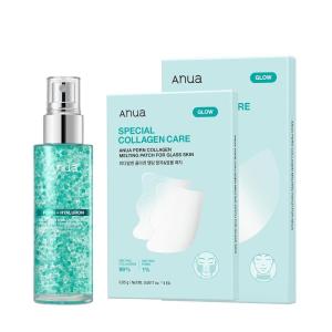 imageAnua YouthfulLooking Special Full Set PDRN Salmon DNA Glow Serum Spray For Hydration Collagen Patch for Firmness Neck ampamp Facial Fine Line Perfect Home Care Korean Skincare Set